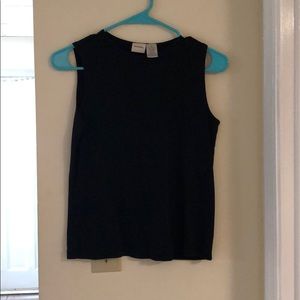 Black high neck tank